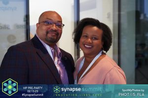 Ebony Vaz and Ronald Vaz in Synapse Summit Tampa 2023