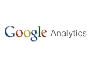 The logo for Google Analytics, featuring the word "Google" in its traditional colorful letters and "Analytics" in plain black text, on a white background represents a core tool in martech.